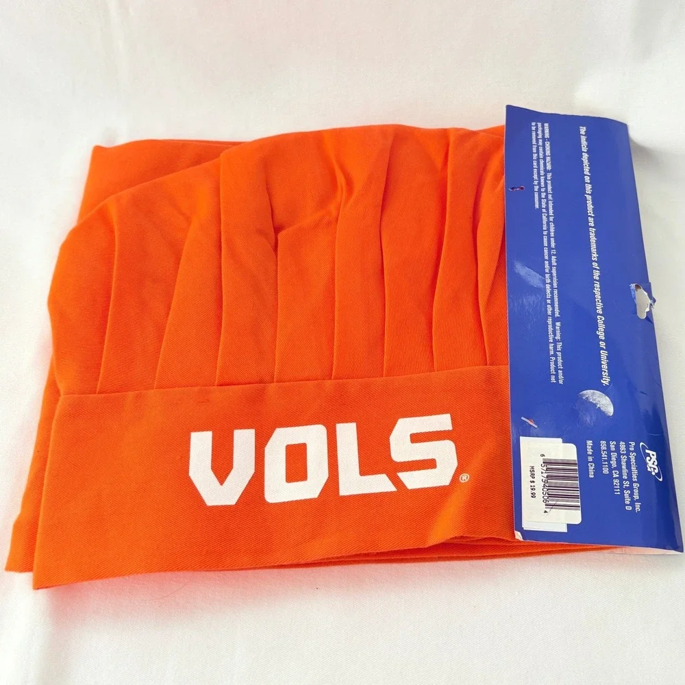 PSG Tennessee Volunteers Apron and Chef Hat Set OSFA Orange NCAA Vols Cooking